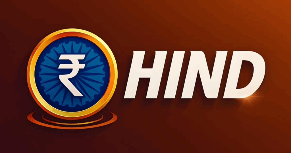 Hind Game logo with rupee symbol and bold HIND text
